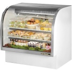 True TCGG-48-HC-LD - Curved Glass Deli Case, 48-1/4
